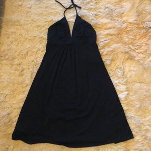 Susana Monaco black knee length halter dress